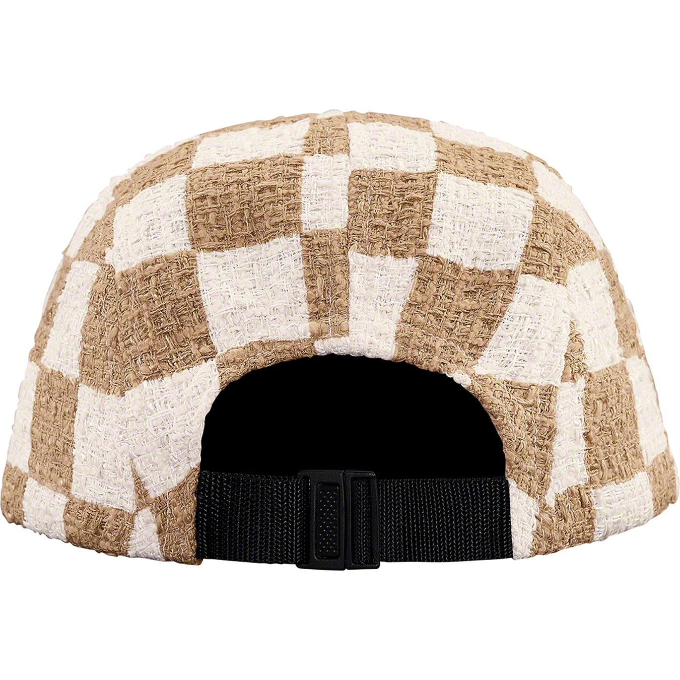 Checkerboard Bouclé Camp Cap view 3